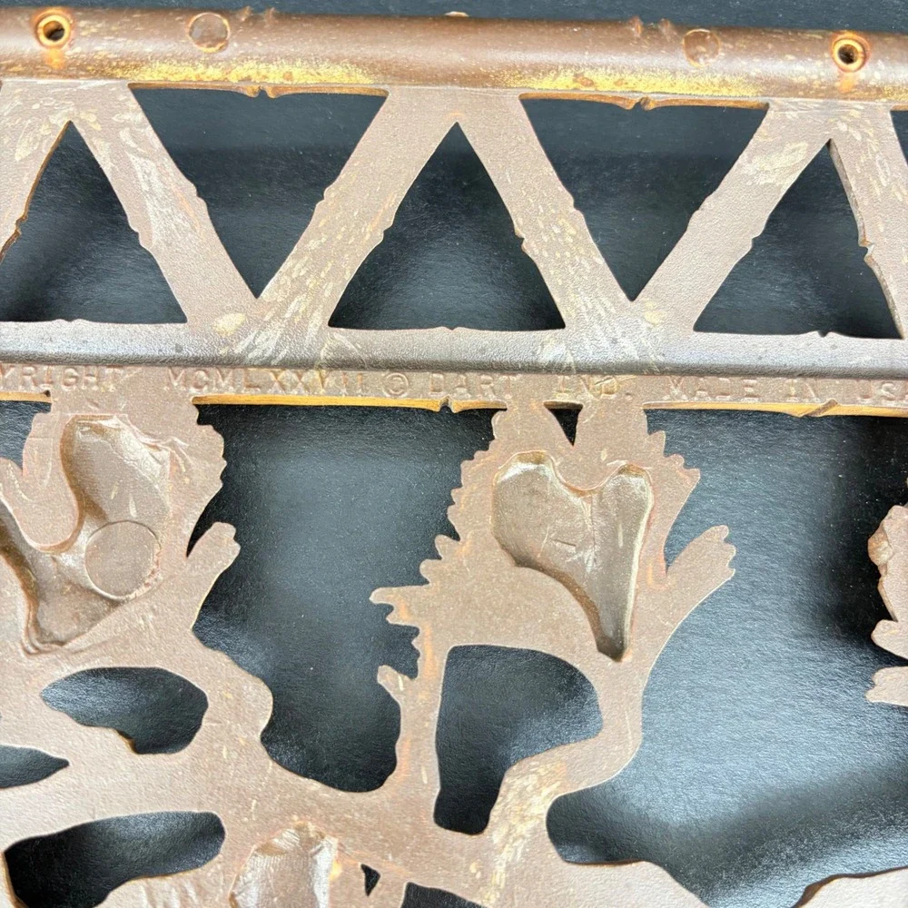 Homco Wall Plaque Faux Bamboo Pine Branch‎ Syroco MCM Chinoiserie 7412 Asian